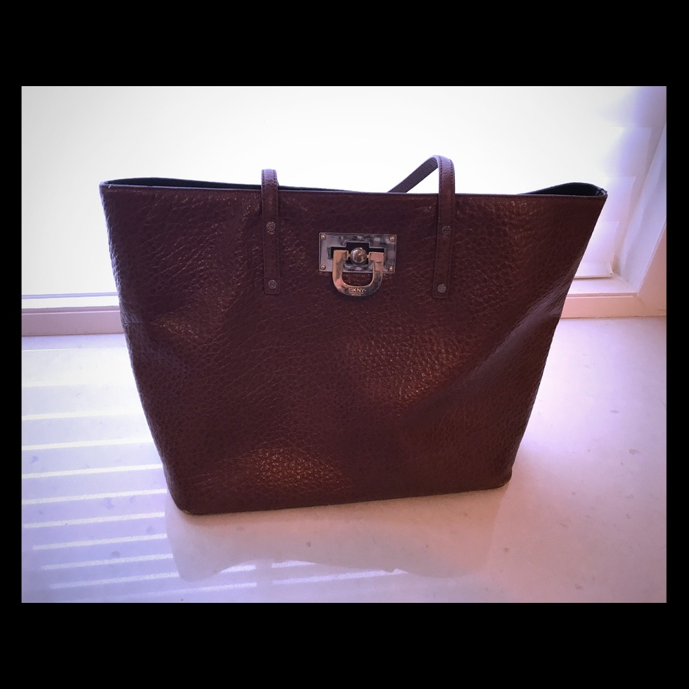 Brown DKNY Large Tote