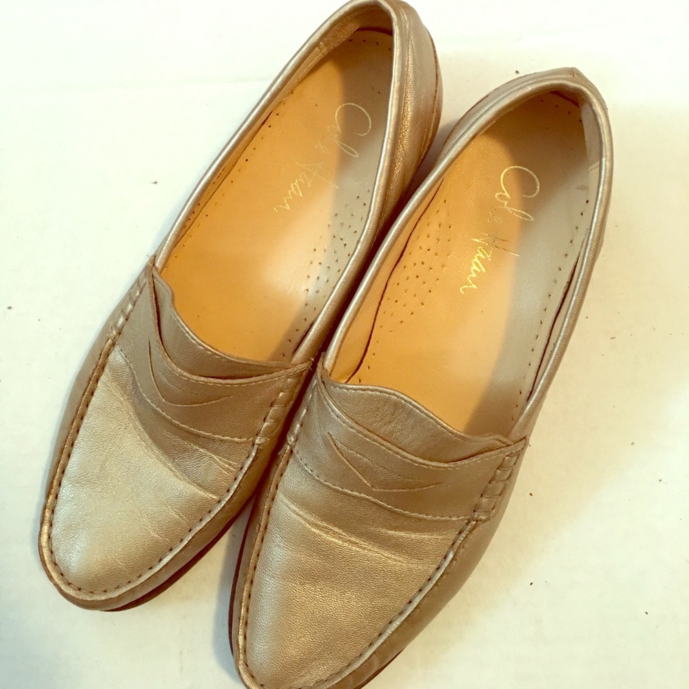 Cole Haan Gold Loafers