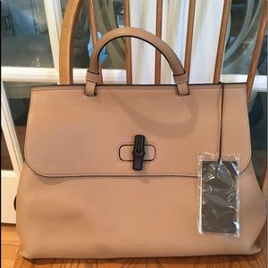 Authentic Gucci Large Satchel - Beige