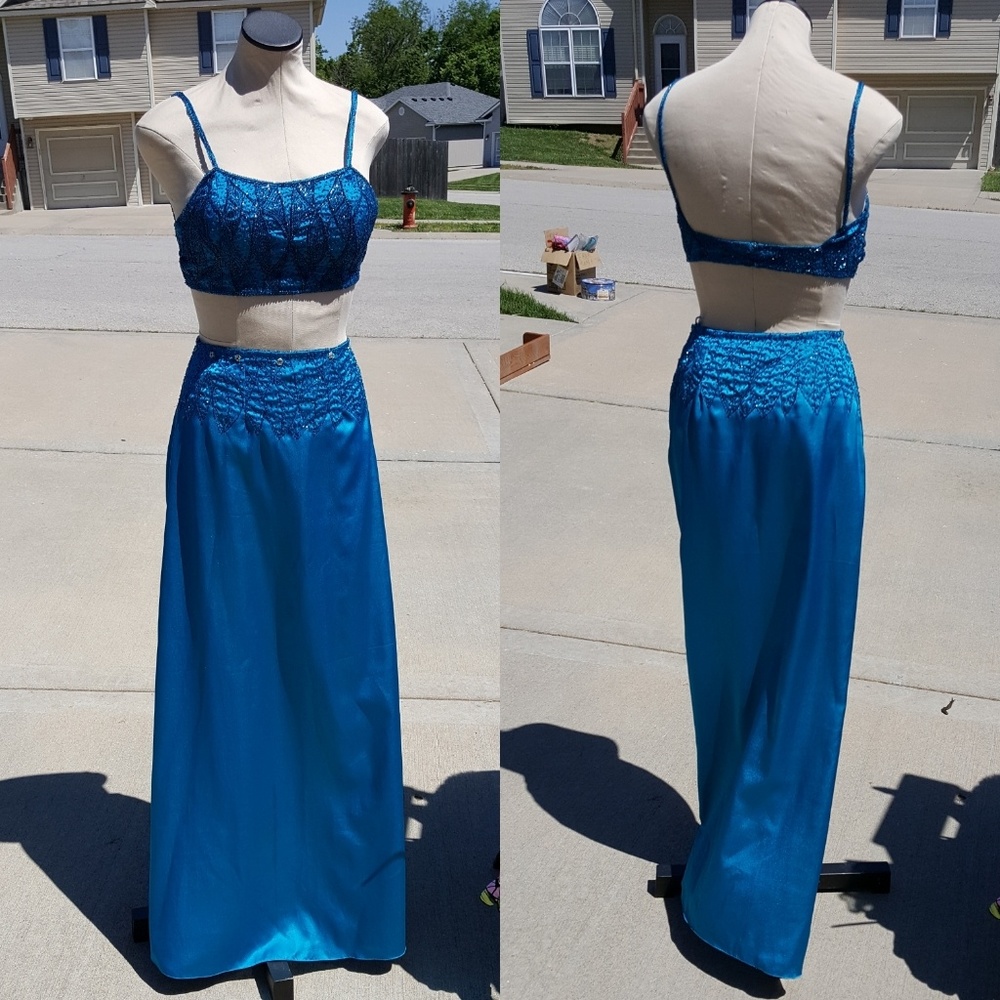Teal formal dress
