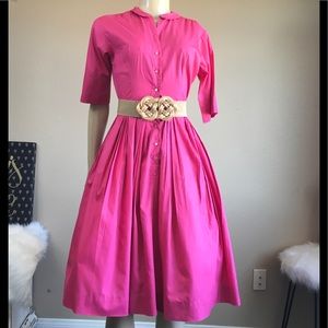 Pink vintage dress euc