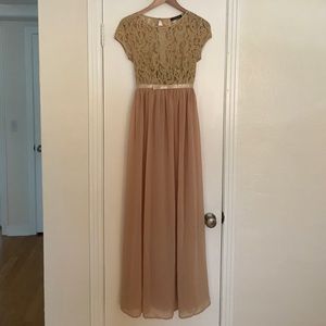 Champagne Mother of the Bride or Bridesmaid dress