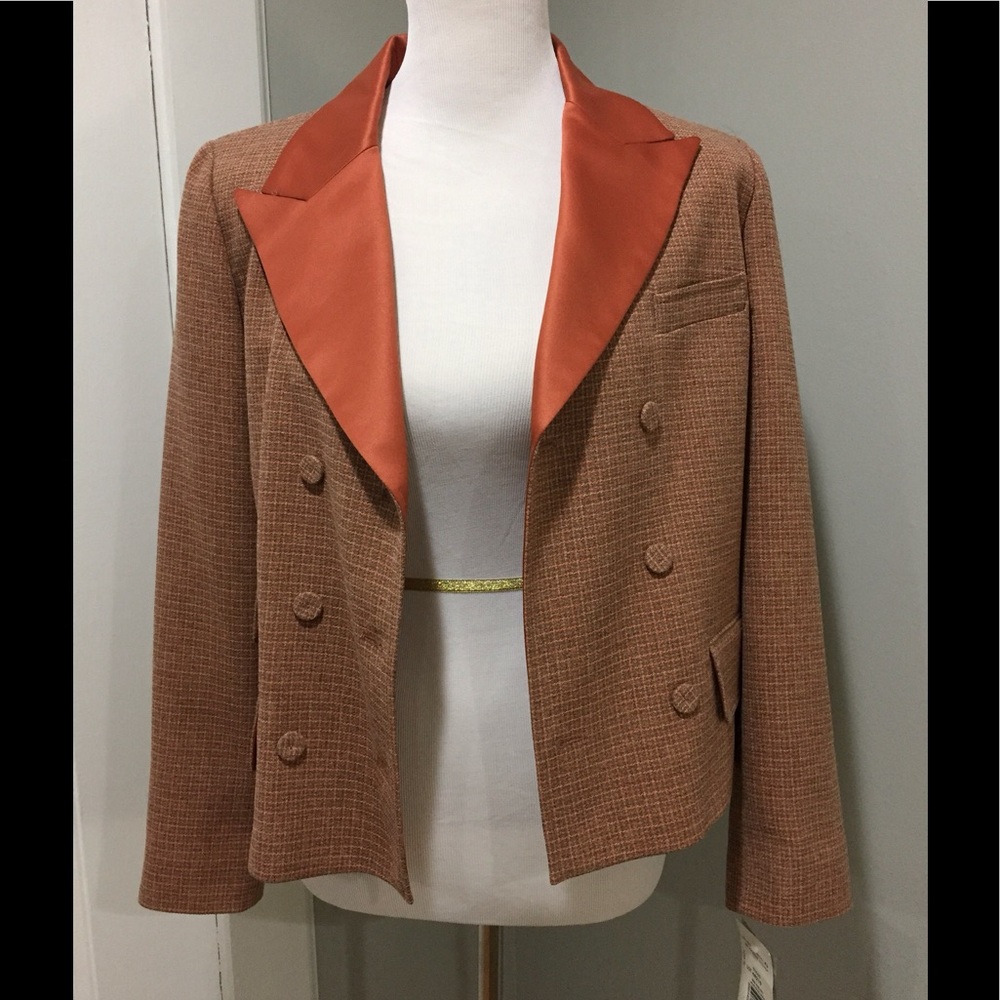 Orange & Tan Harve Bernard Blazer