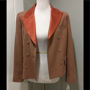 Orange & Tan Harve Bernard Blazer