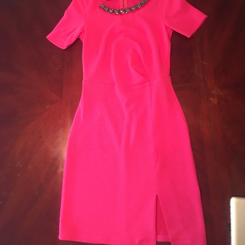 Pink tight body dress