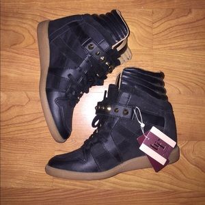 Zara trf Sneaker Wedges size 6.5