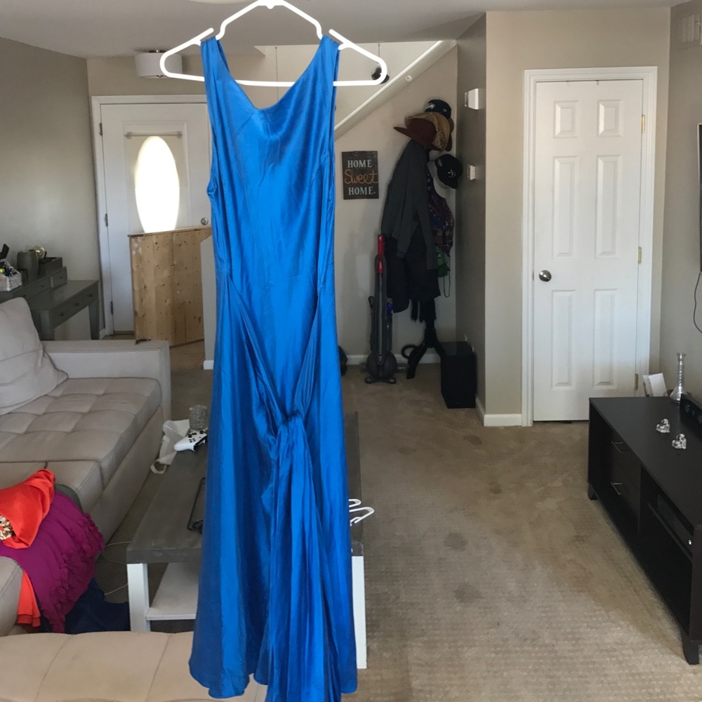 BCBG blue evening dress
