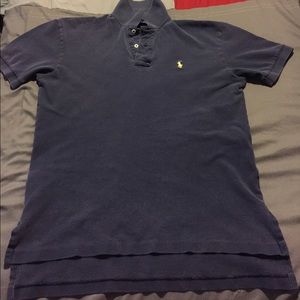 Ralph Lauren blue polo w/ yellow horse