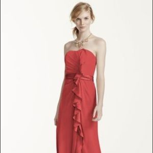 David's Bridal F14334 Coral