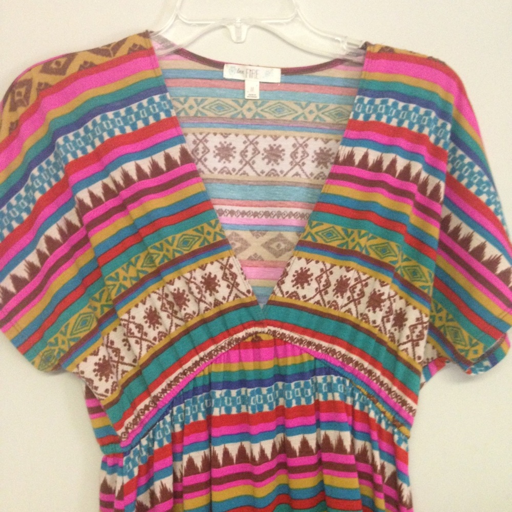 Love Fire Aztec print dress