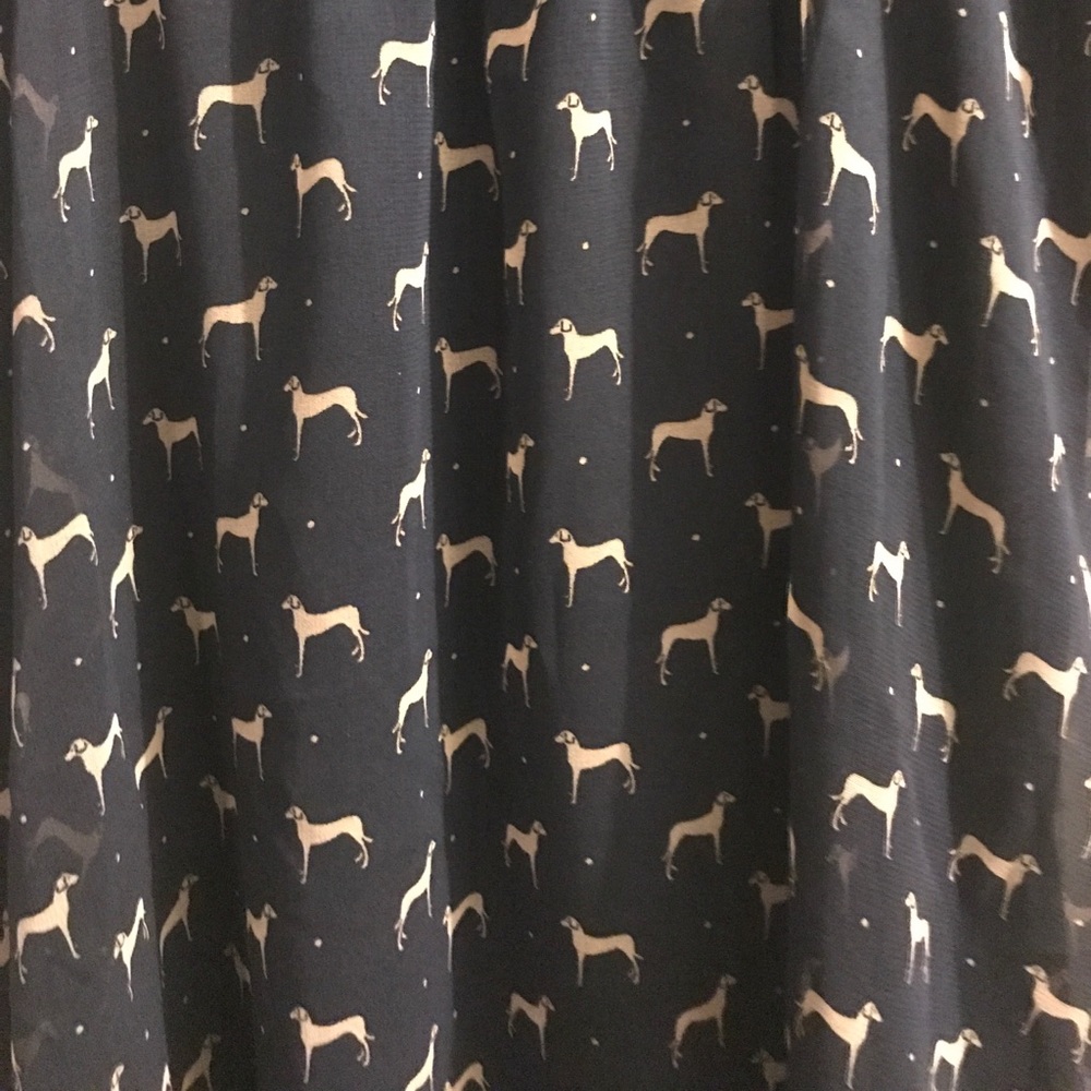 Adorable dog print dress