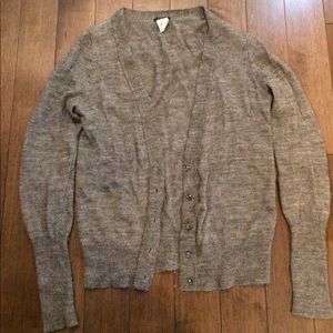 J. Crew grey cardigan size M