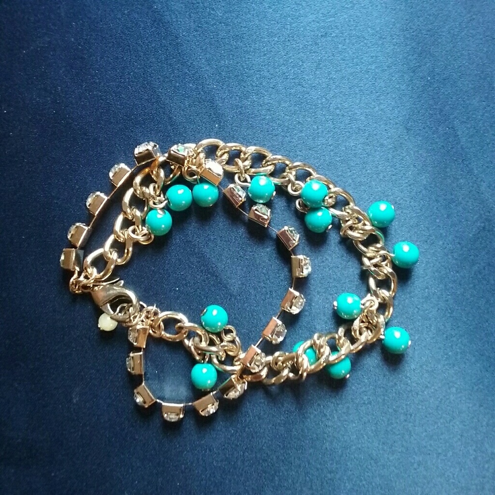 Avon Perfectly Blended Chain and Bead Bracelet