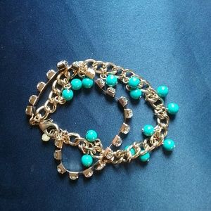 Avon Perfectly Blended Chain and Bead Bracelet