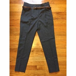 Gray herringbone Zara dress pants