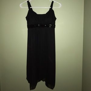 Girls Black En Focus Petite Dress