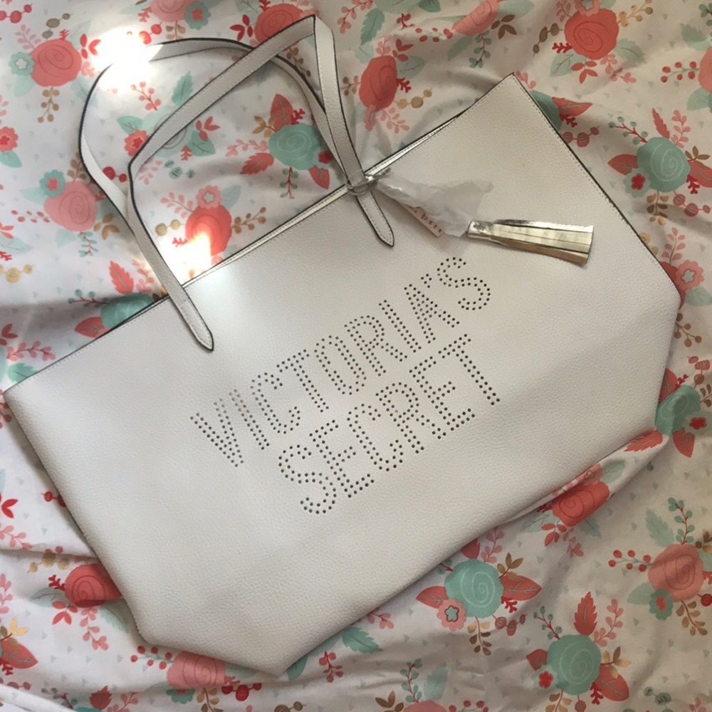White Victoria's Secret Tote