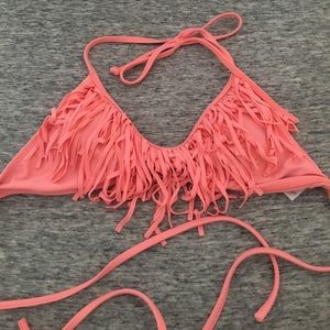 Body glove bikini top-coral color, super soft