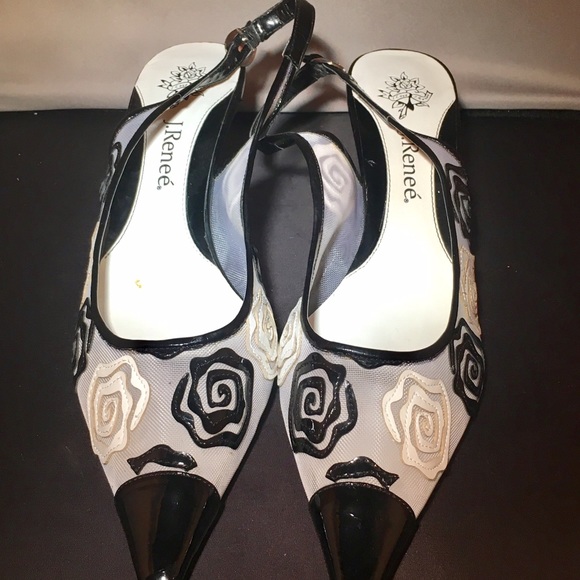 black and white j renee shoes