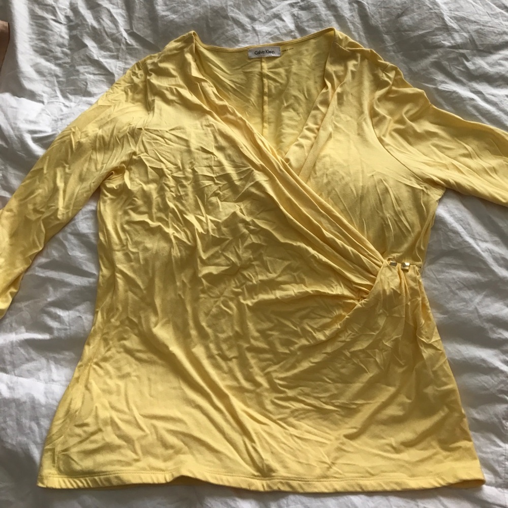 XL Calvin Klein faux wrap top