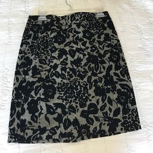 Burn out velvet skirt