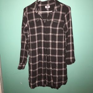 Plaid gray dress