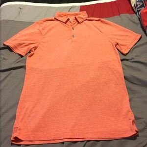 Banana Republic orange shirt sleeve vintage polo