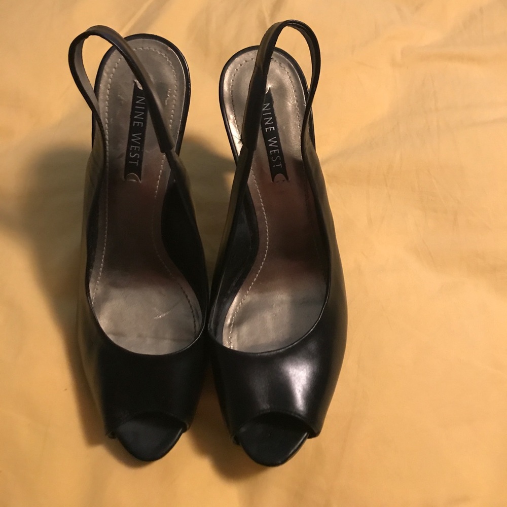 Nine West peep toe heels