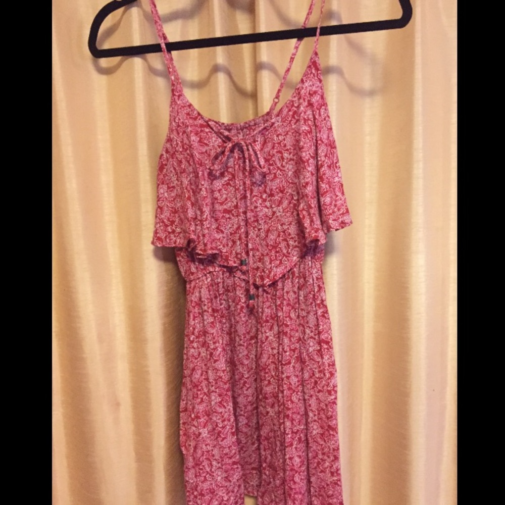 XXS AE Red and White Summer Dress