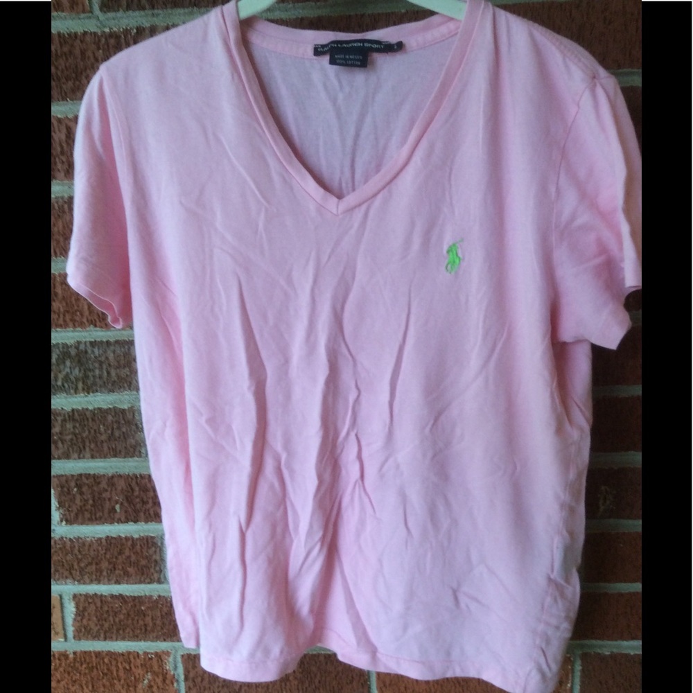 Ralph Lauren Polo pink Tee Size Large - Picture 1 of 2