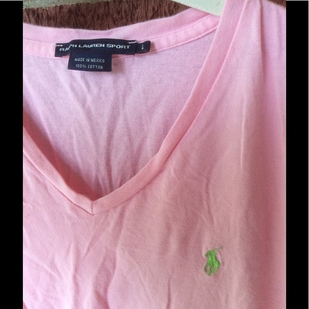 Ralph Lauren Polo pink Tee Size Large - Picture 2 of 2