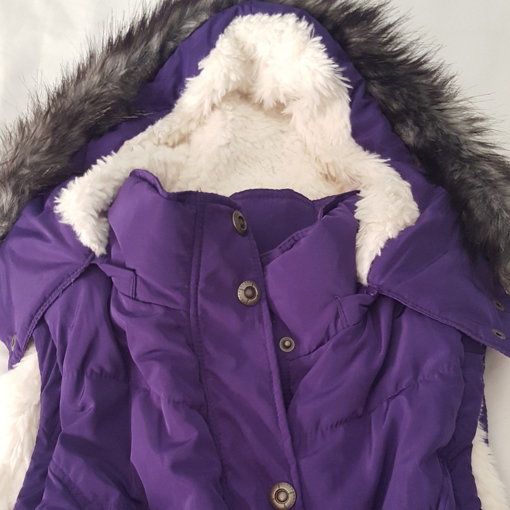 PURPLE vest  sleeveless Warm Jacket