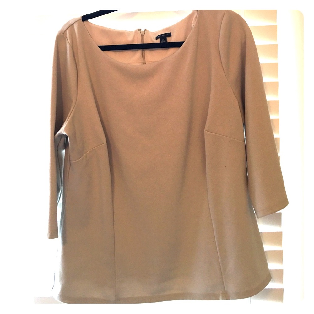 Fitted Ponte 3/4 Sleeve Blouse