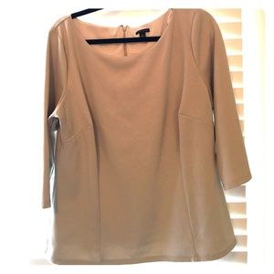 Fitted Ponte 3/4 Sleeve Blouse