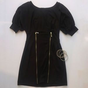 Forever 21 Brown dress with zipper detail