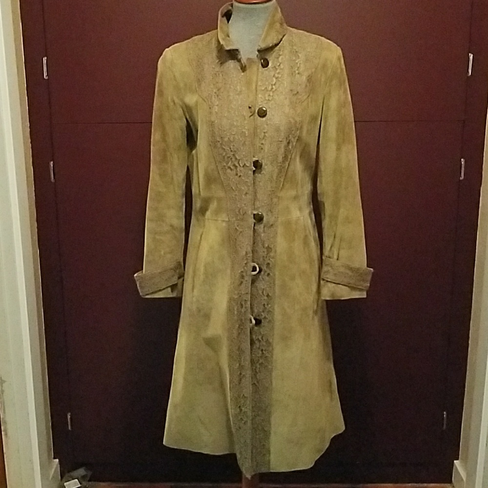Terry Lewis suede long coat