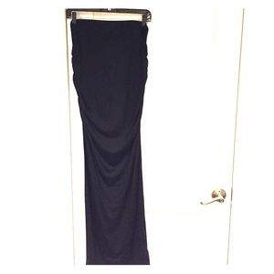 Three Dots ruched maxi skirt