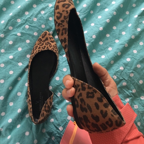 Pointed cheetah print suede flats - Picture 3 of 3