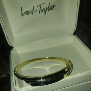 14k rhodium and gold bracelet one size