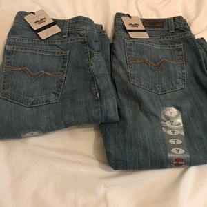 Pair Harley Davidson Boot Cut Jeans 8 Tall