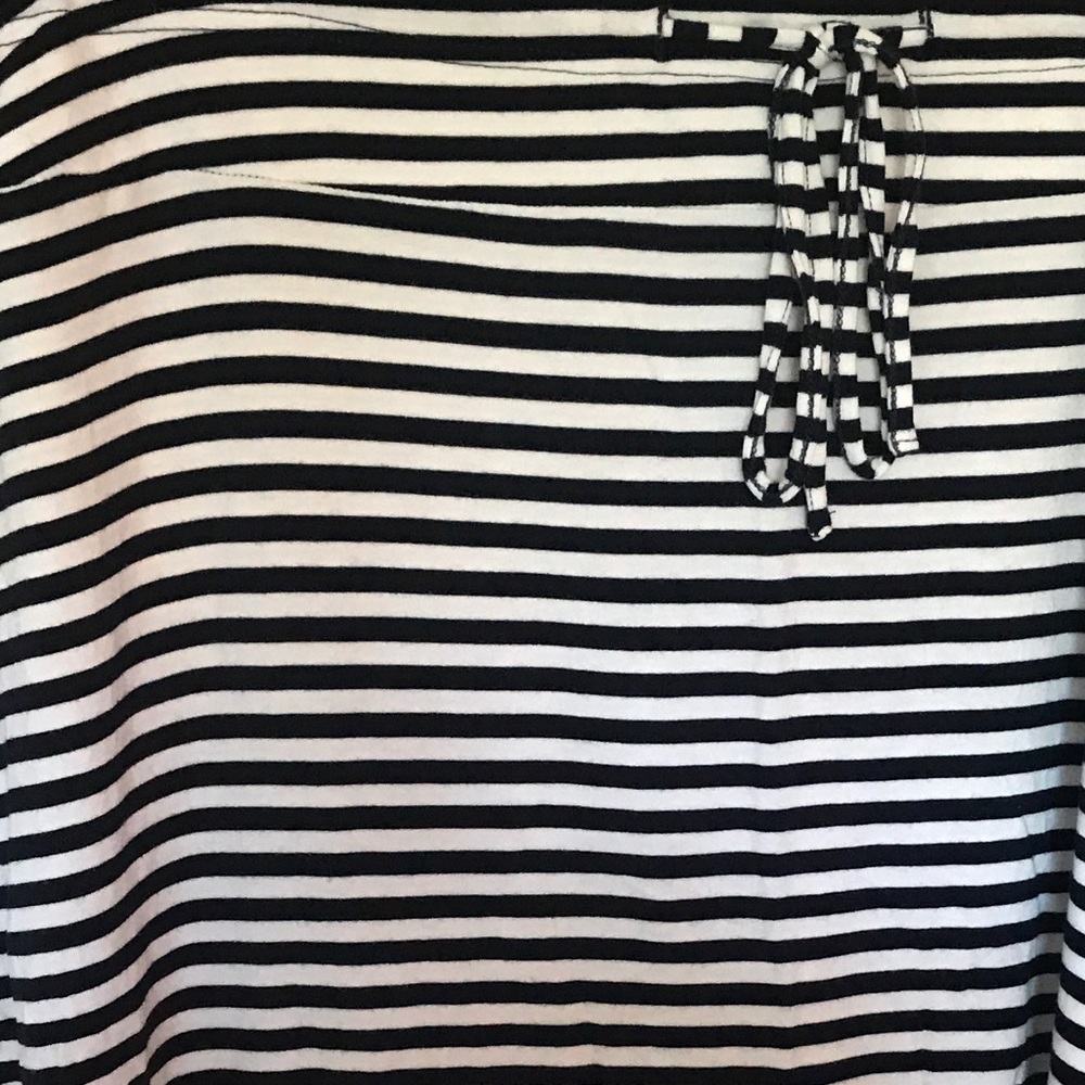 Leyla Midnight blue & white striped skirt