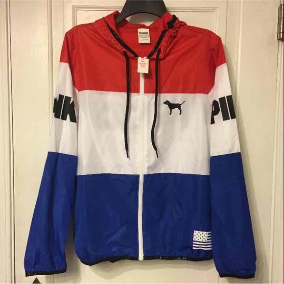 NWT VS PINK Merica Crew Anorak - Picture 2 of 2