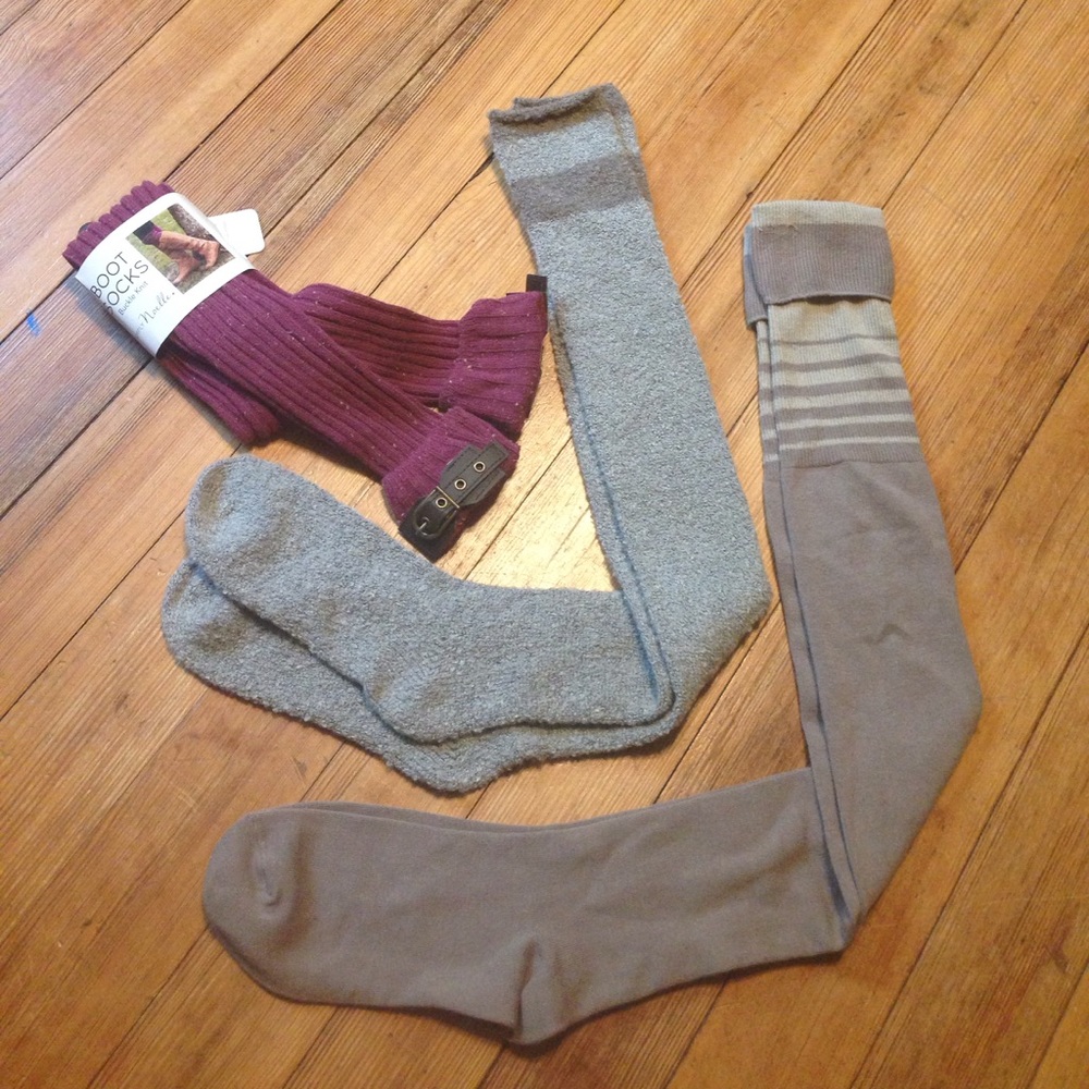 Boot socks bundle all never worn