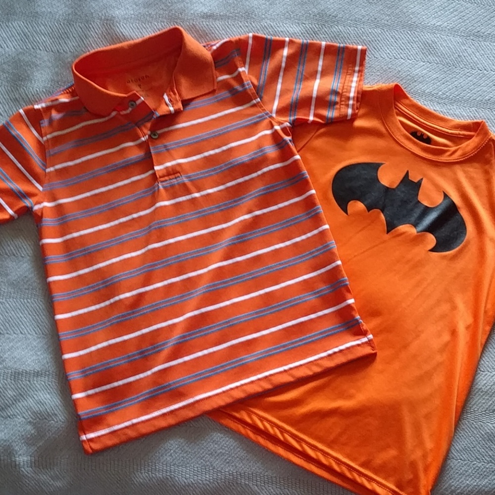 BUNDLE - orange boy's shirts