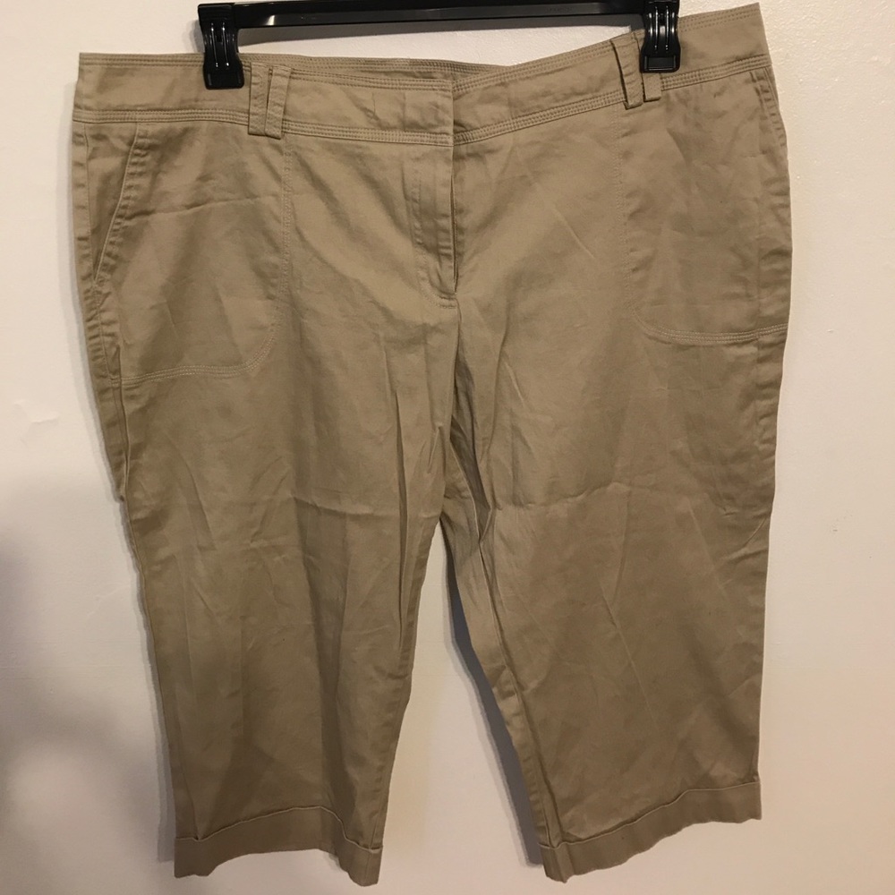 Khaki Capri Pants