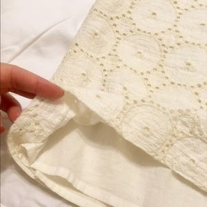 JC Penney Shegano ivory/cream summer skirt