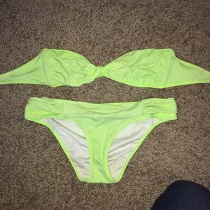 Victoria’s Secret lime green bikini