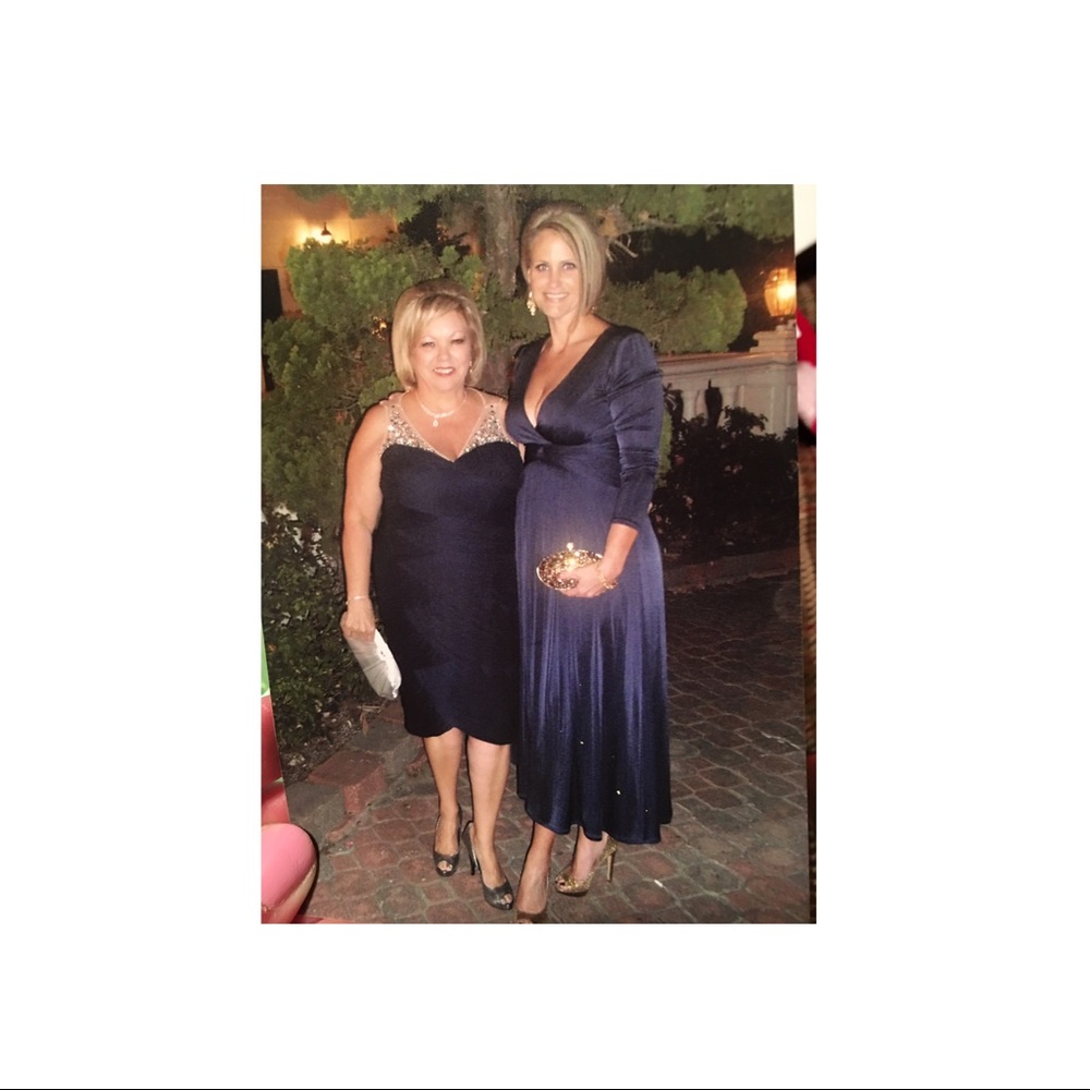 BCBG Navy Maxi Dress