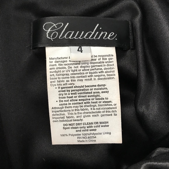 Black Lace Full Length Prom Dress - Picture 8 of 9