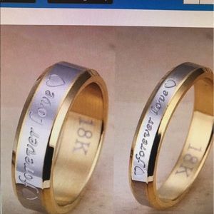 Forever love engraved ring